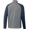 Mens Colour Block Quarter Zip Golf Pullover grey-crew-navy-hg8831